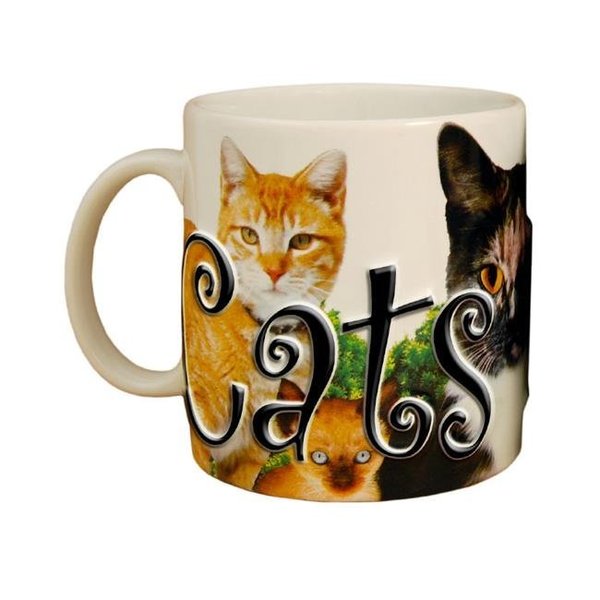 Americaware Americaware PMCAT01 18oz. Ceramic Cats Rule Mugs PMCAT01
